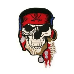 Strijkapplicatie Doodshoofd (21 X 13,5 Cm)