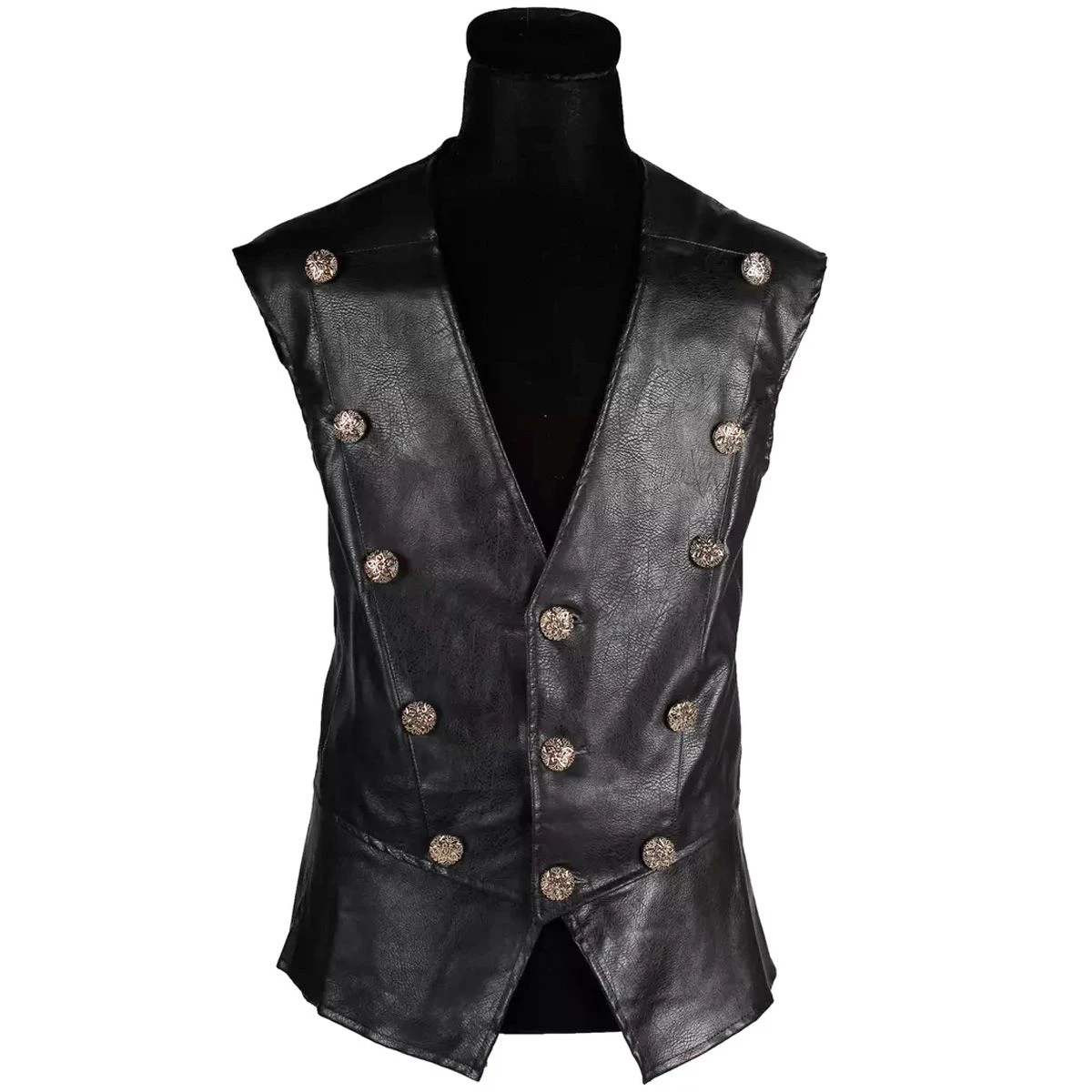 Vest Piraat/Middeleeuwen Zwart