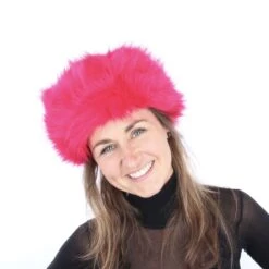 Luxe Bontmuts Fuchsia