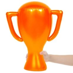 Opblaas Cup Trofee Oranje (45 Cm)