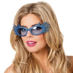 Bril Dame Edna Blauw