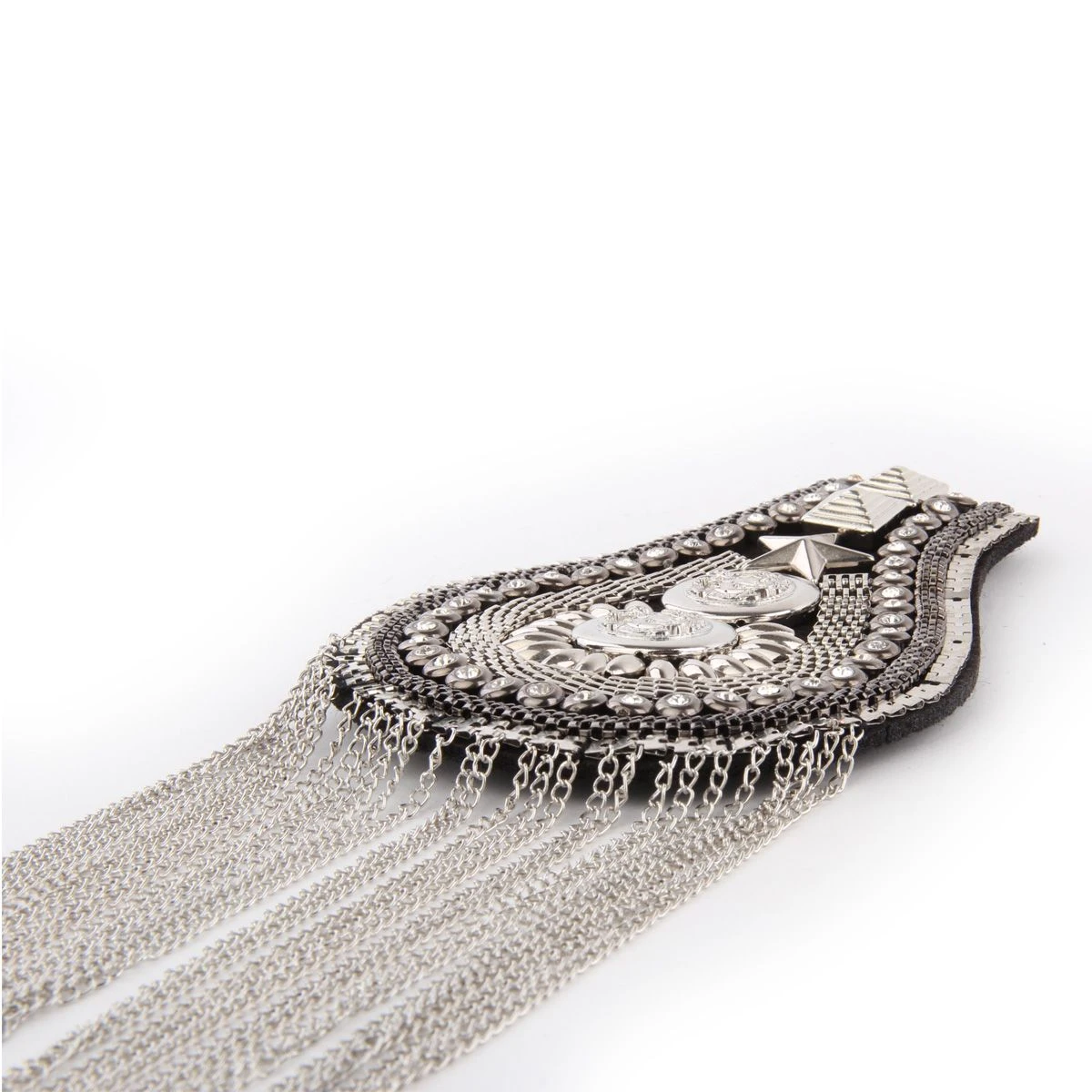 Luxe Epauletten Steampunk Zilver - Afbeelding 3