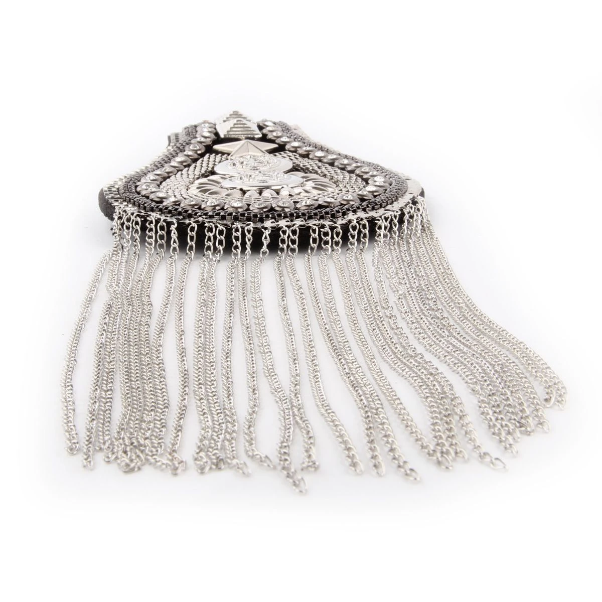 Luxe Epauletten Steampunk Zilver - Afbeelding 4