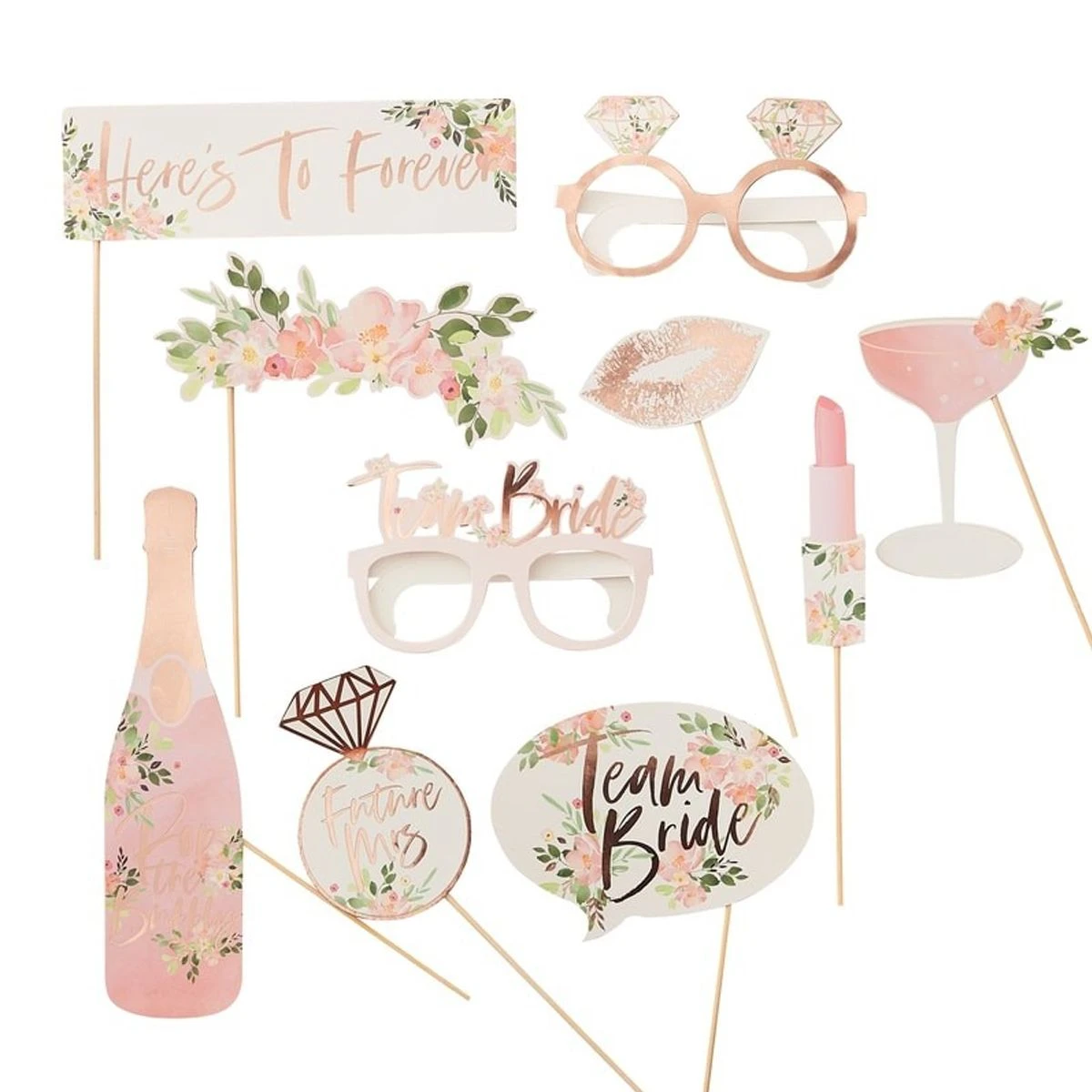 Photo Booth Accessoires Floral Marriage - Afbeelding 2