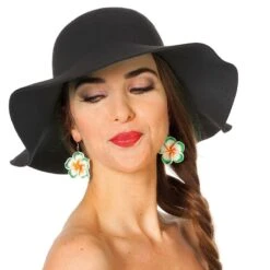 Hippiehoed Golvend Zwart