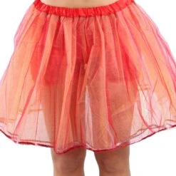 Petticoat Glitter Rood/Wit/Geel