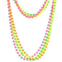 Multi Kleuren Parel Ketting Grof