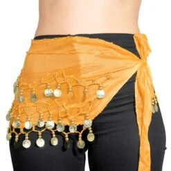 Heupsjaal Met Munten Oranje