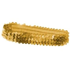 Pailletten Haarband Elastisch Goud