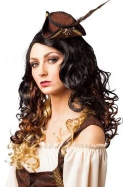 Mini Hoed Piraat Bruin