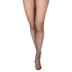 Netpanty Zwart Met Diamantjes