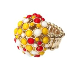 Glitter Ring Rood-Wit-Geel Oeteldonk