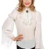 Gothicblouse Steampunk Ecru