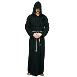 Monnik Kostuum Zwart (driedelig)