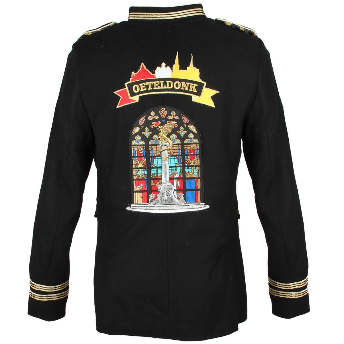 Oeteldonk Uniform Herenjas Zwart Gepimpt - Afbeelding 3