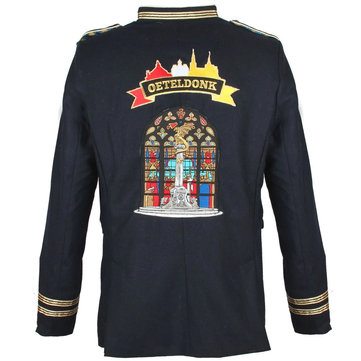 Oeteldonk Uniform Herenjas Donkerblauw Gepimpt - Afbeelding 3