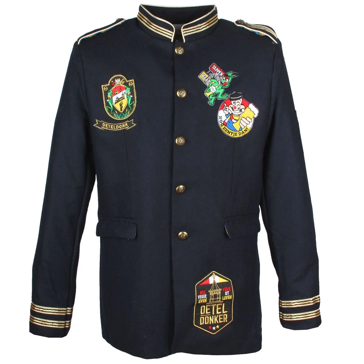 Oeteldonk Uniform Herenjas Donkerblauw Gepimpt