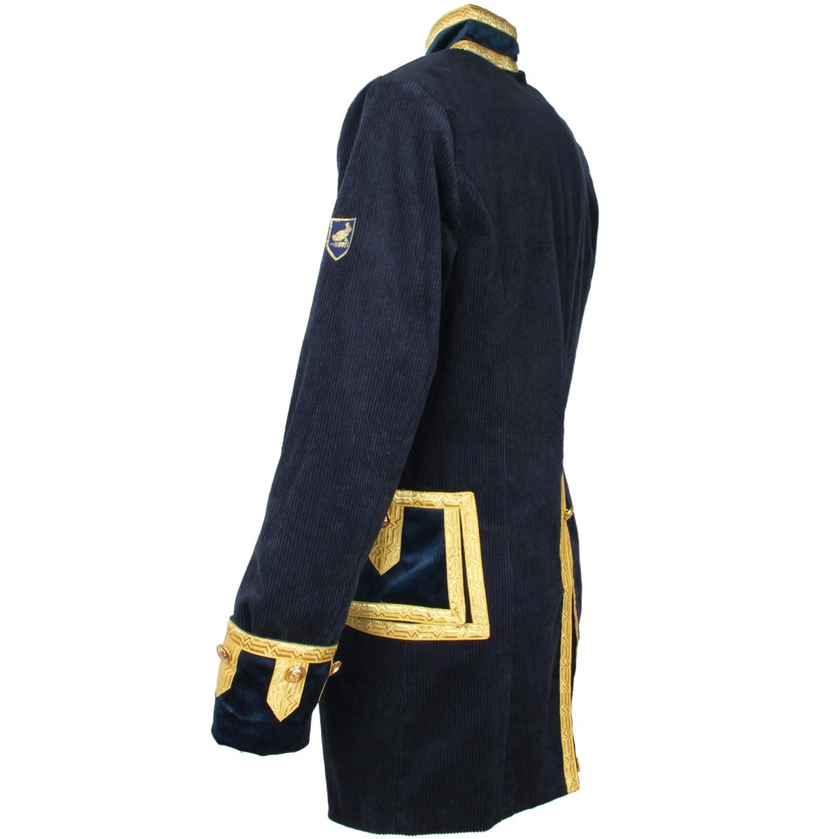 Oeteldonk Herenjas Ribfluweel Donkerblauw - Afbeelding 4