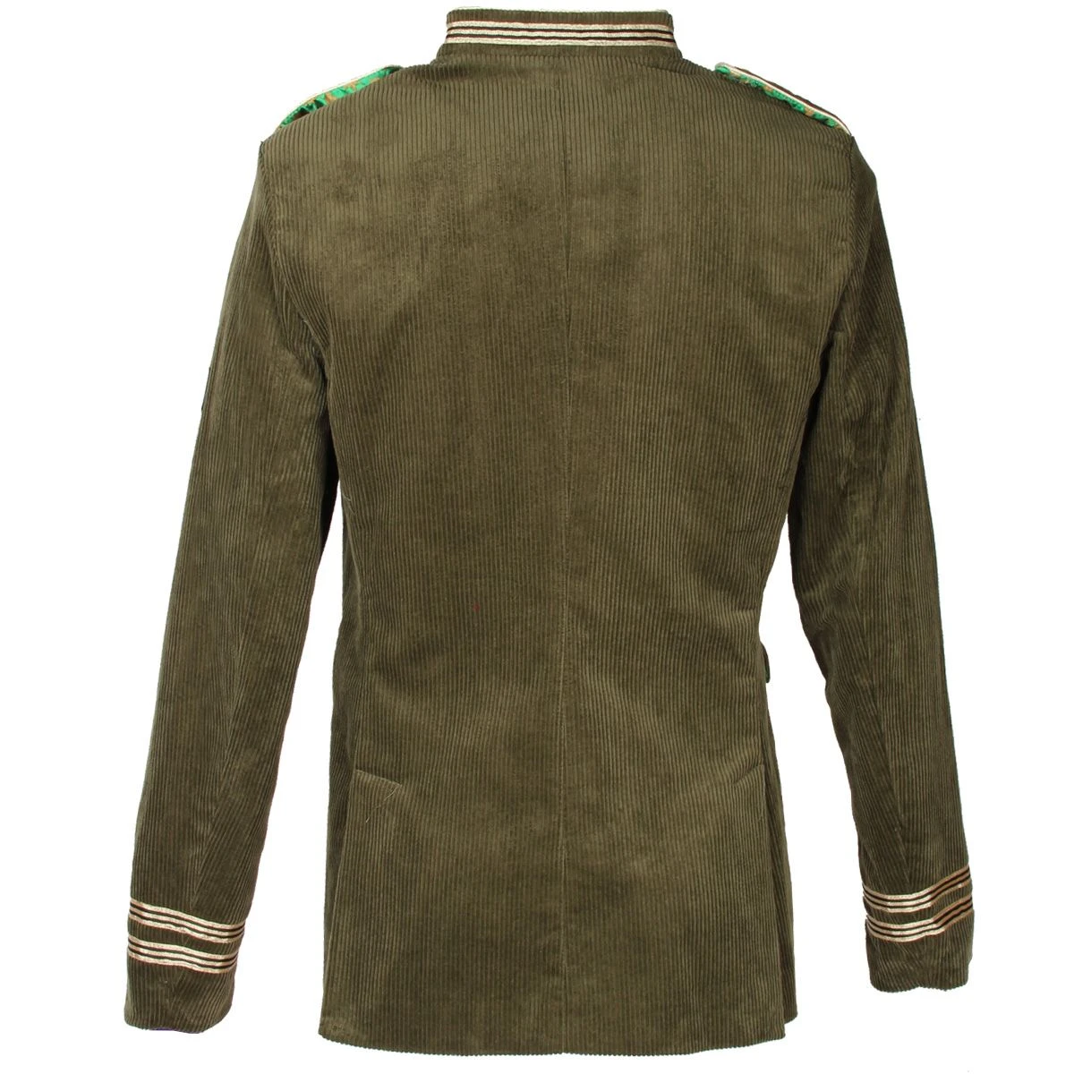 Oeteldonk Uniform Herenjas Ribfluweel Olijfgroen - Afbeelding 5