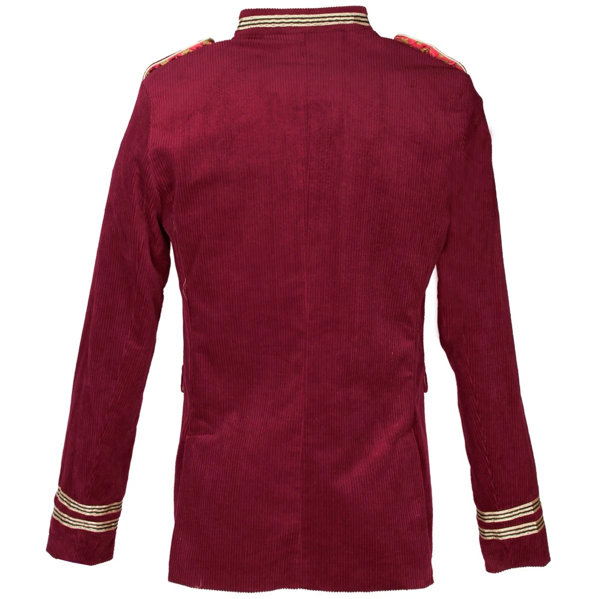 Oeteldonk Uniform Herenjas Ribfluweel Bordeauxrood - Afbeelding 5