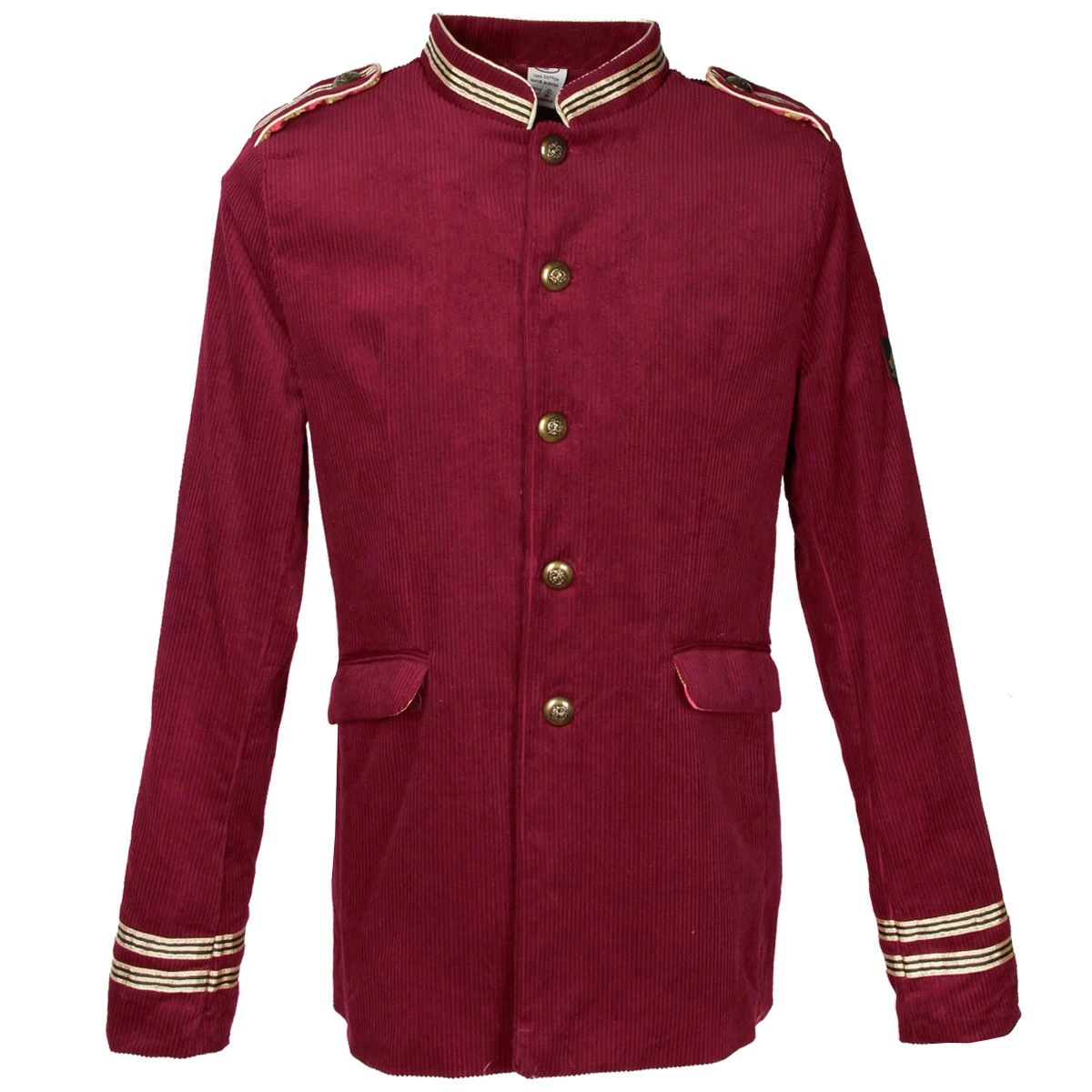 Oeteldonk Uniform Herenjas Ribfluweel Bordeauxrood