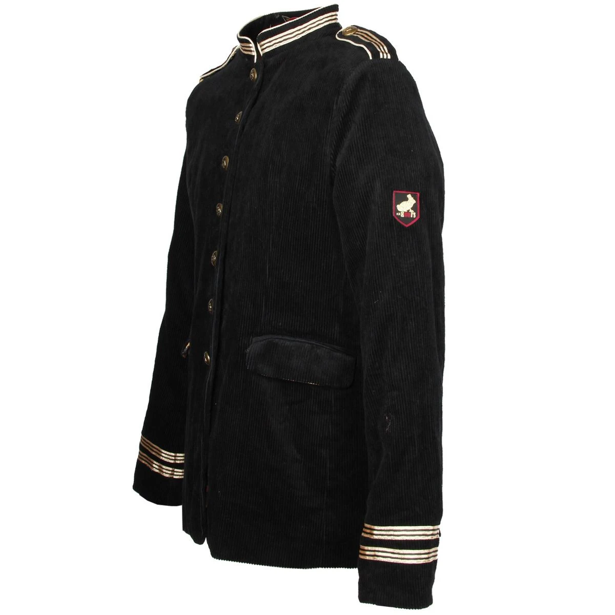 Oeteldonk Uniform Herenjas Ribfluweel Zwart - Afbeelding 2