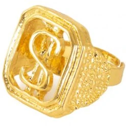 Pimp Ring Dollar Goud