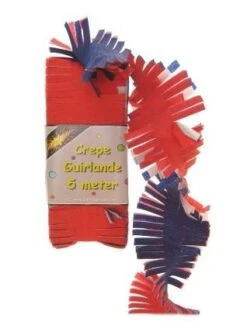 Crepe Guirlande Slinger Rood-wit-blauw Koningsdag