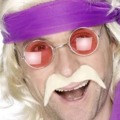 Seventies Snor Blond