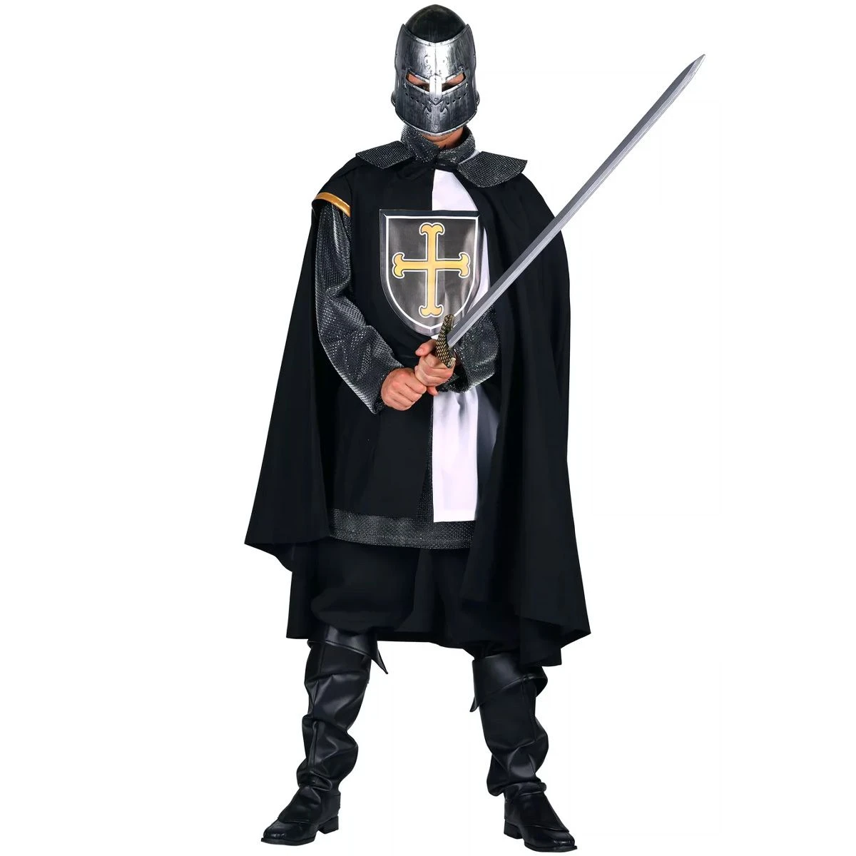 Ridderkostuum Ironheart Zwart-Wit