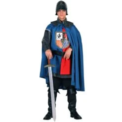 Ridderkostuum Ironheart Blauw-Rood