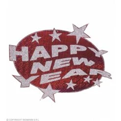 Widmann Happy New Year Laserdecoratie Rood