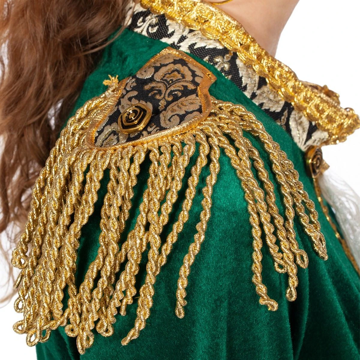 Luxe Jas Markiezin Fluweel Groen - Afbeelding 5