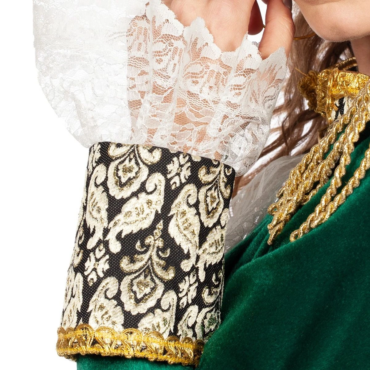 Luxe Jas Markiezin Fluweel Groen - Afbeelding 7