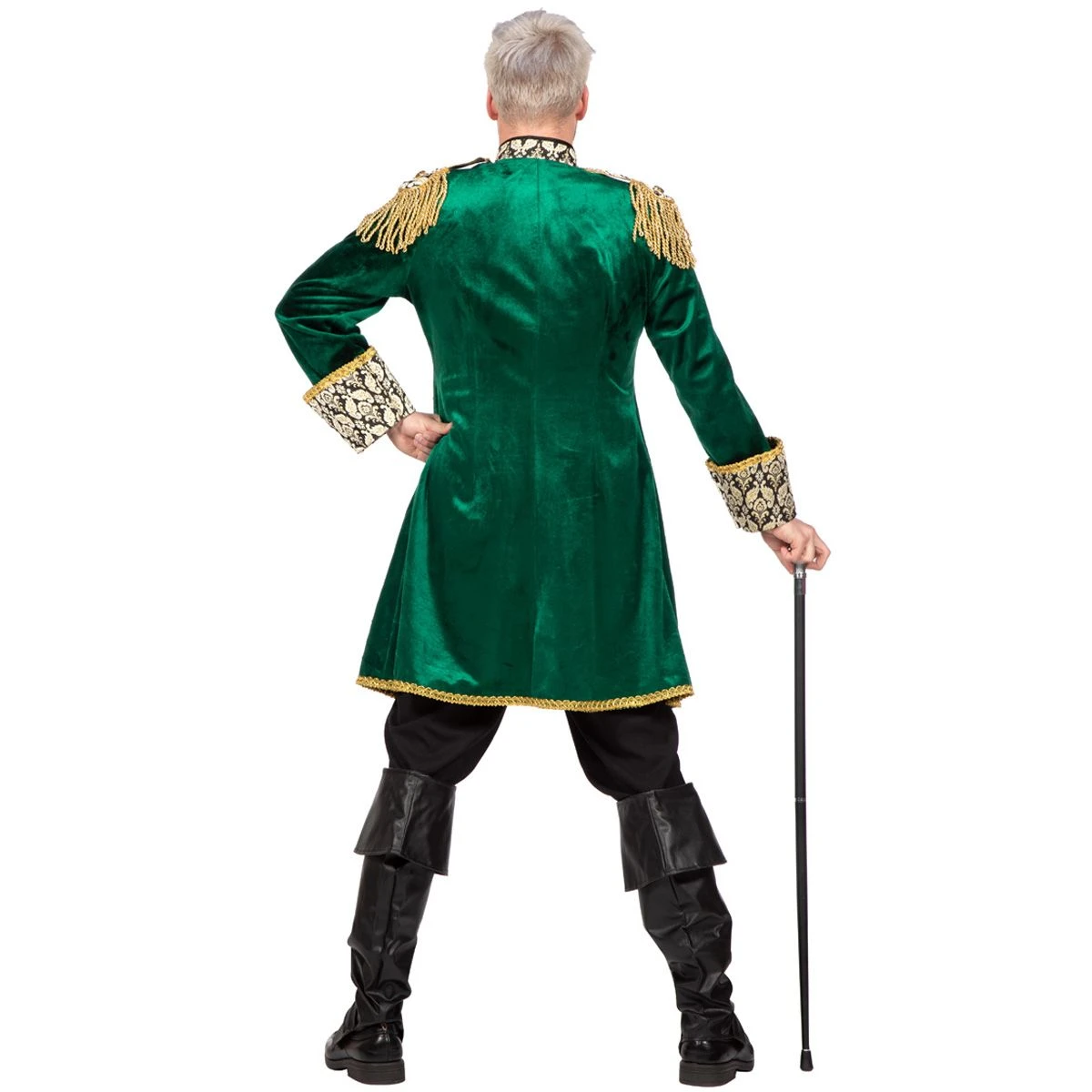 Luxe Jas Markies Fluweel Groen - Afbeelding 3