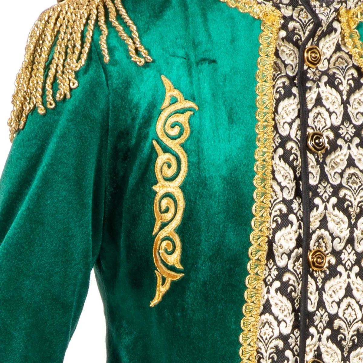 Luxe Jas Markies Fluweel Groen - Afbeelding 4