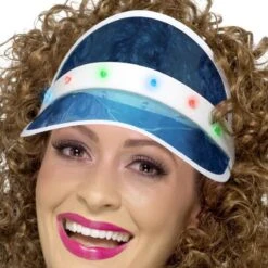 Zonneklep Blauw Met LED