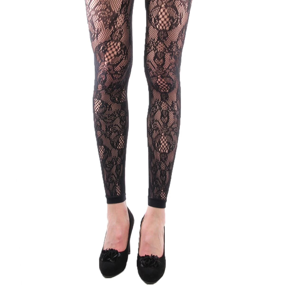 Kanten Legging Zzwart