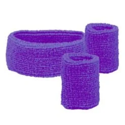 Zweetbandjes Set Paars