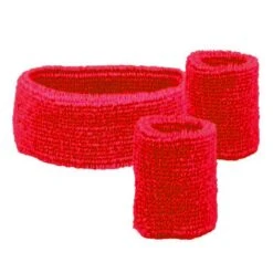 Zweetbandjes Set Rood